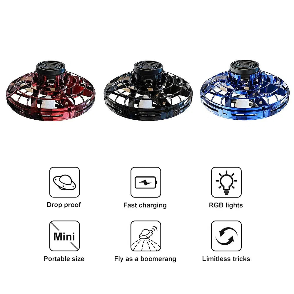 Flying spinner in action